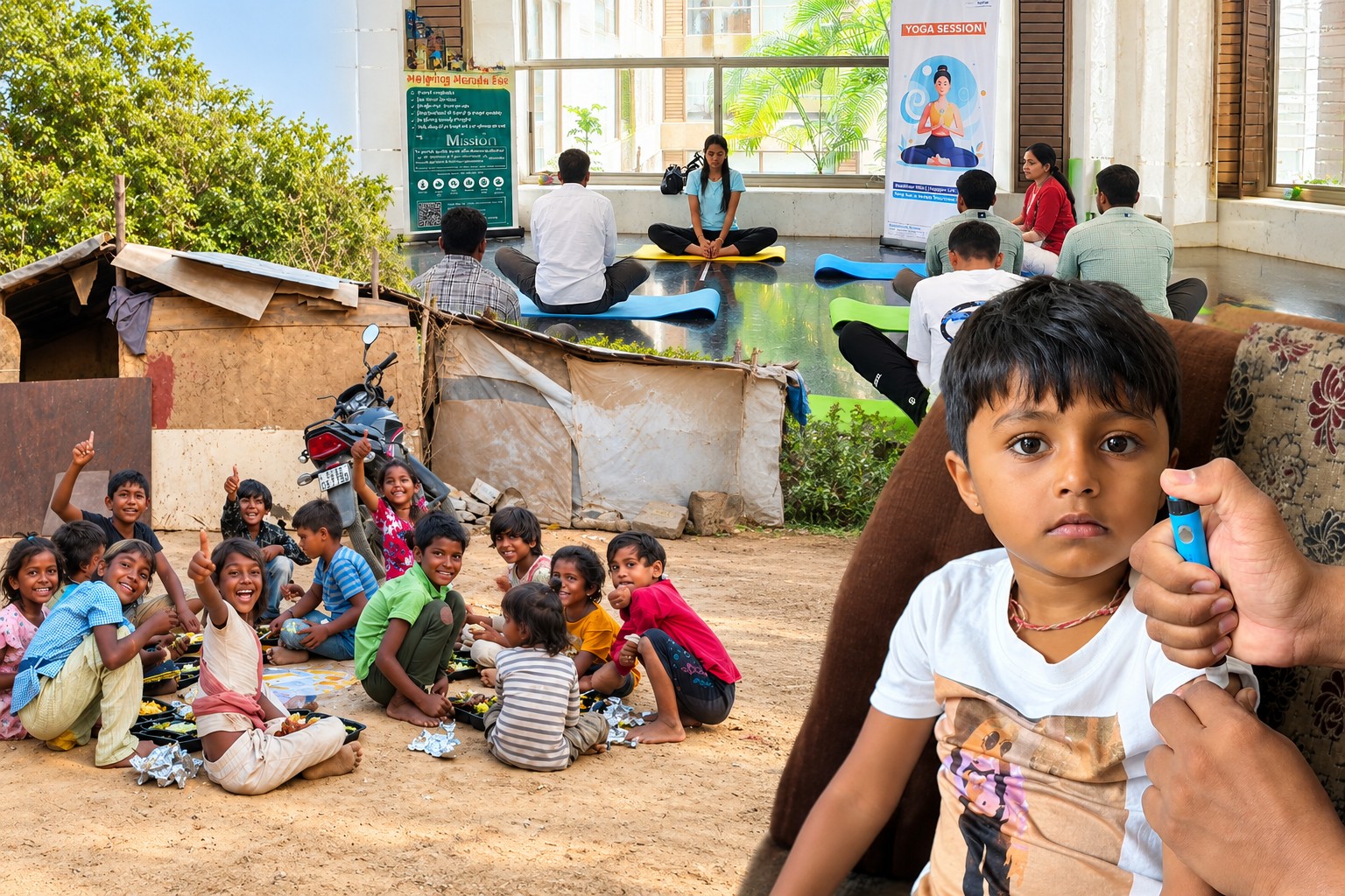 Community members attending a Shree Foundation programme